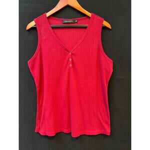 Women’s Merokeety V Neck Crimson Tank Top XL